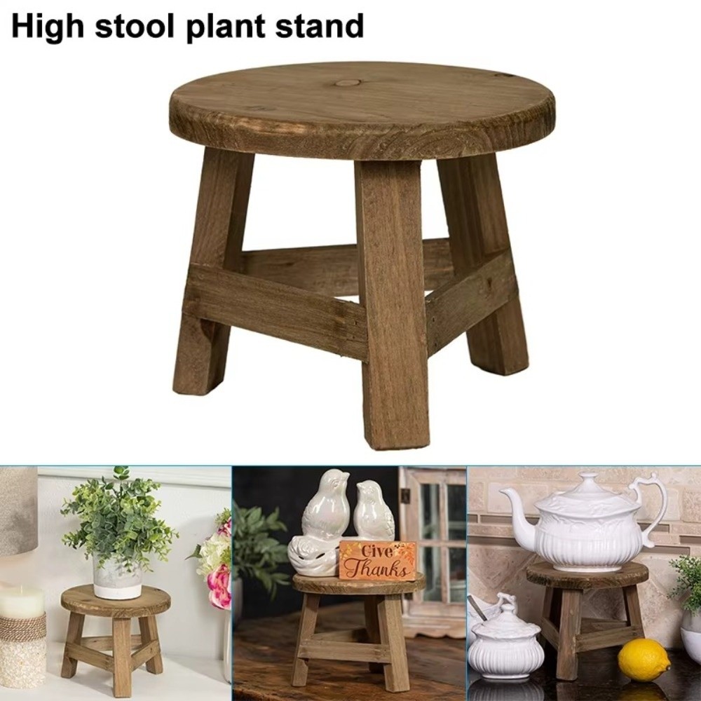 Mini Wooden Stool Flower Displ - đánh giá và giá Bonsai Garden Display Stands