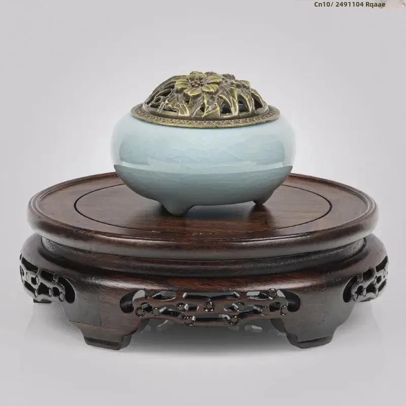Ebony Wood Round Table Crafts  - đánh giá và giá Bonsai Garden Display Stands