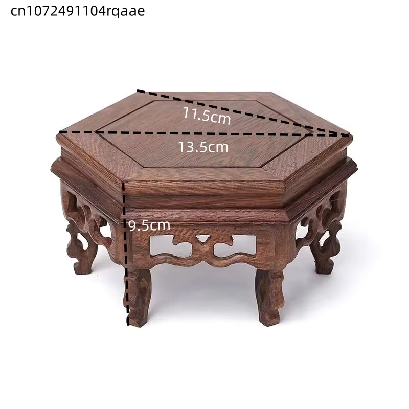 Wooden Hexagonal Plant Stand F - đánh giá và giá Bonsai Garden Display Stands