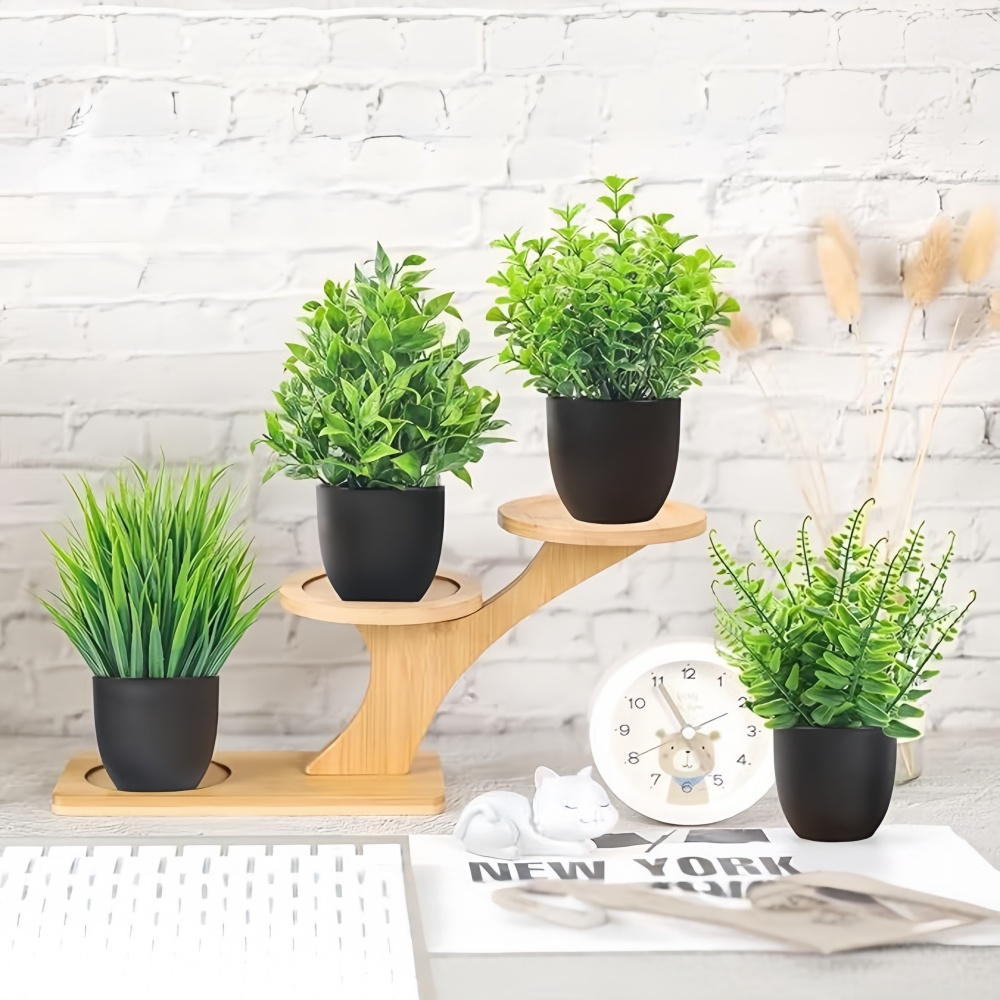 4pcs/set Mini Artificial Plant - đánh giá và giá Bonsai Garden Mini