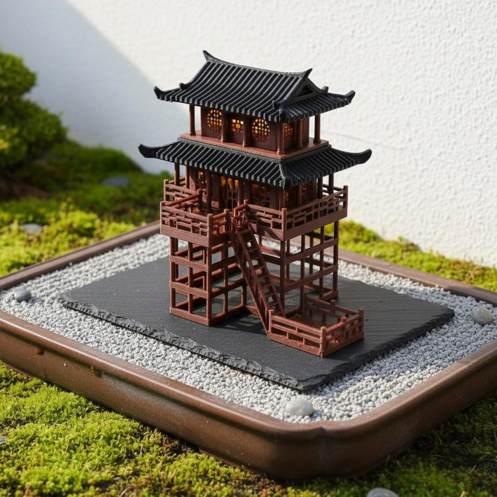 Bonsai House Tabletop Plastic  - đánh giá và giá Bonsai Garden Mini